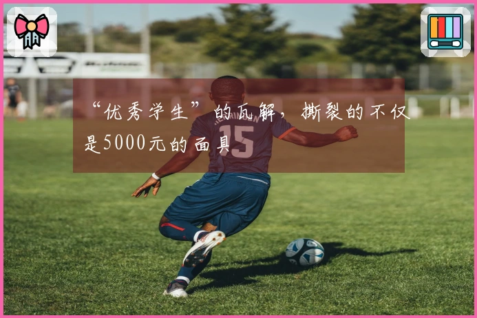 “优秀学生”的瓦解,撕裂的不仅是5000元的面具